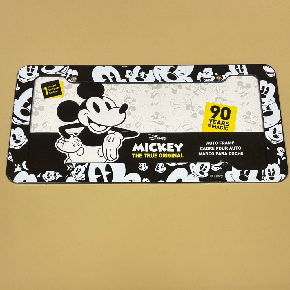 Disney Black and White Mickey Mouse Auto Frame